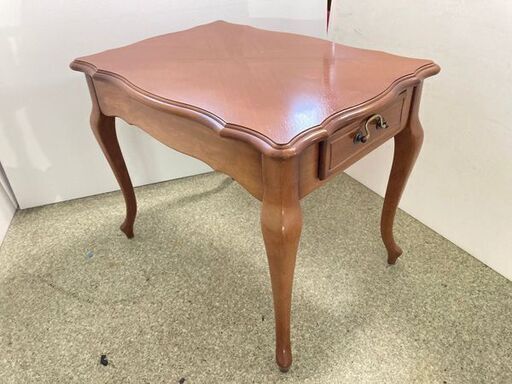 飛騨産業 ヴィンテージ サイドテーブル ナラ レトロ 昭和 53年製 飛騨