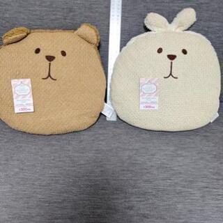 値下げ!2個セットアニマルクッションワッフル新品2