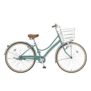 【中古美品】27型 自転車 エブリッジL（E.Xモダングリーン/...