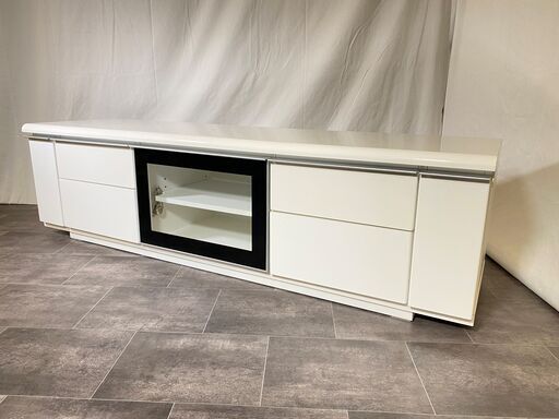 テレビボード ニトリ 白 テレビ台 ローボード リビング家具 中古品