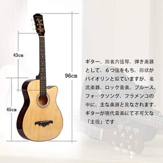 付属品が豊富に揃っている哀愁のアコーステック・ギター の画像