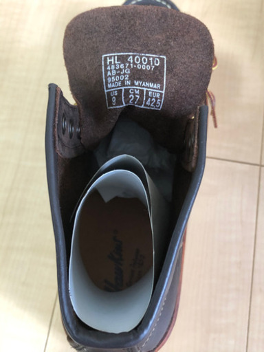 hawkins ブーツ　27センチ　ほとんど未使用