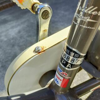 【引き取り先決定しました】あさひ[ASAHI]  ブリエアンファン（ビーチクルーザー）ワイヤーかご付き 18インチ 子供用 自転車の画像