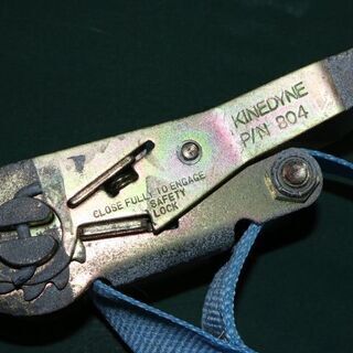 kinedyne ラチェット付き ラッシングベルト 中古の画像