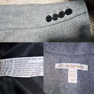 “値下げ”ZARA TRF【レディース】チェスターコート〈グレー〉