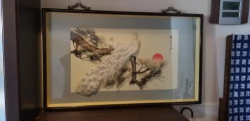 鳥の額入り飾り物