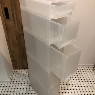 無印　収納ボックス　ストッカー　ワゴンの画像