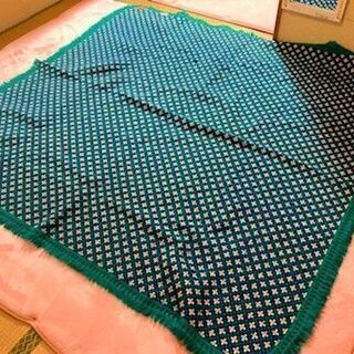 ★美品～USED・昭和レトロ!!毛糸の織物デザインのソファカバー...
