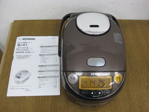 ZOJIRUSHI 象印 圧力IH炊飯ジャー NP-ZA10型 1.0L 5.5合炊き ブラウン 2014年製 炊飯器