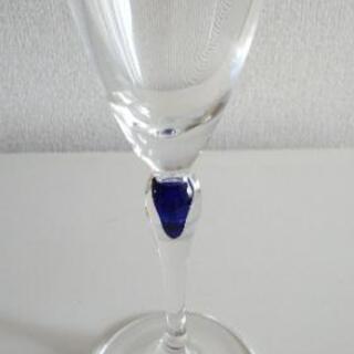 GENUINE LEAD CRYSTAl フランス製のクリスタルのシャンパングラス 未使用の画像