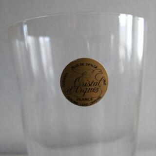 GENUINE LEAD CRYSTAl フランス製のクリスタルのシャンパングラス 未使用の画像