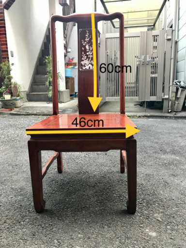 お値下げ！中古　螺鈿細工椅子4脚セット 18000円