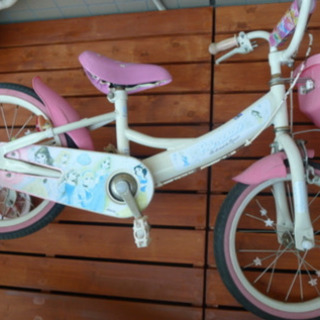ディズニープリンセス　16インチ自転車　女の子