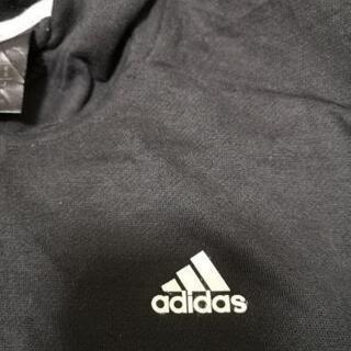 adidasアディダス パーカージャージ メンズ／レディース ブラック Mサイズの画像