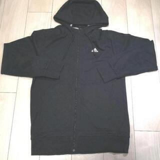 adidasアディダス パーカージャージ メンズ／レディース ブラック Mサイズの画像