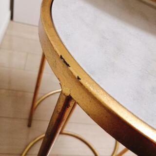 ザラホーム　大理石風ネストテーブルの画像