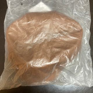 新品未使用　ANAP　フェイクレザーキャスケット　キャメルの画像