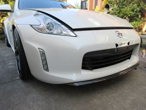 Z34 フェアレディZ 後期 フロントバンパーカーボンリップ付き!美品