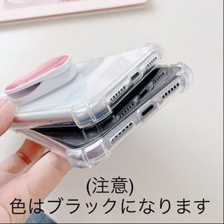 新品未使用　Rutta　クリアー　ハートロゴ　リングハンドル付スマホカバー　iPhone Xの画像