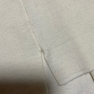 室蘭、登別手渡し可能。LEPSIMの白ニットワンピース　レディース【L】の画像