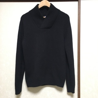 H＆MメンズMサイズ黒セーター、ニット2回のみ使用。