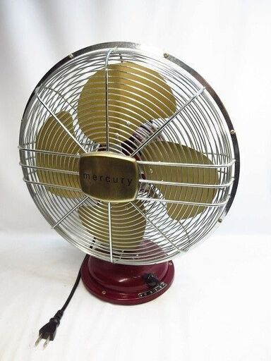 扇風機 mercury マーキュリー デスクファン RealVintage リアルヴィンテージ EL099 DELIGHT ワインレッド