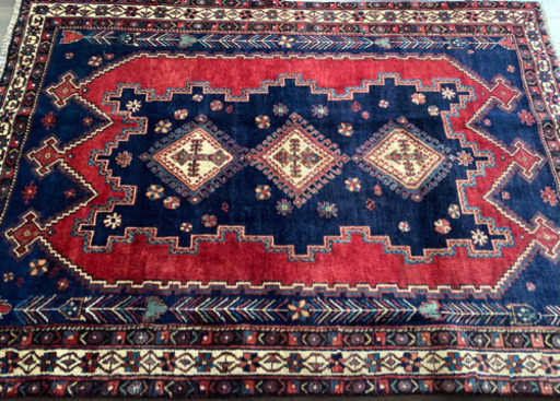 アフサール族 シルジャン トライバルラグ 220×160cm