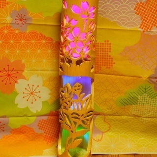 竹灯籠 カラー 〜〜桜・キキョウ〜〜