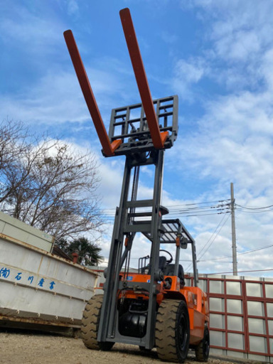 ◇◆ニッサン（NISSAN）フォークリフト4tディーゼル 2004年2月 アタッチメント付き(ヒンジ) 中古◆◇