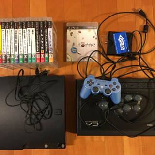 【値下げ】PS3本体+ソフト14本+アケコン+トルネ
