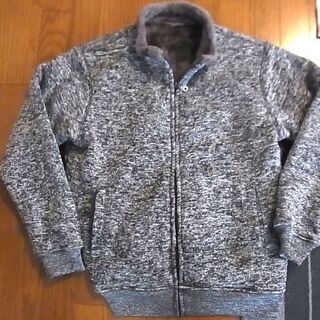 ニットジャケット　裏総ボアの画像