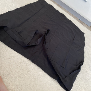 オシャレ ISIS シンプル　腰巻きエプロン‼️黒 無地 