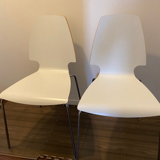 IKEA イケア　ダイニング　チェア　椅子　2脚セット　ホワイト