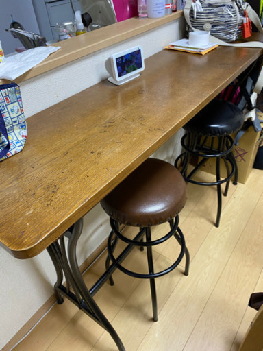 カウンターテーブルとイス　※取引中