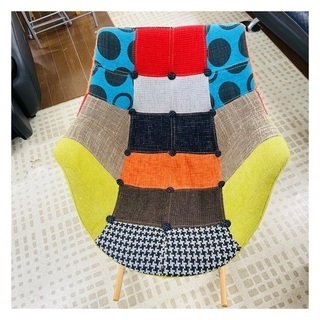 2/10🐰🍓💕パッチワーク ロッキングチェア 1人掛け 椅子🐰🍓💕