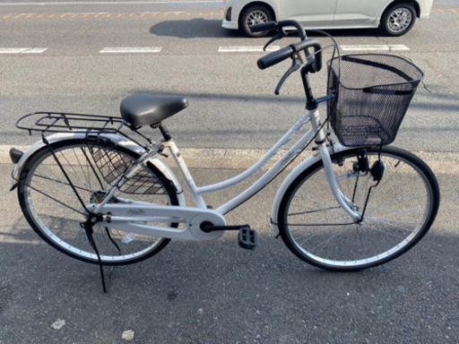 【サイモト２６インチ 中古自転車】変速なし 前チューブ、リヤタイヤ、鍵新品使用❣SALE中❣
