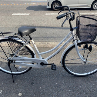 【サイモト２６インチ 中古自転車】変速なし 前チューブ、リヤタイ...