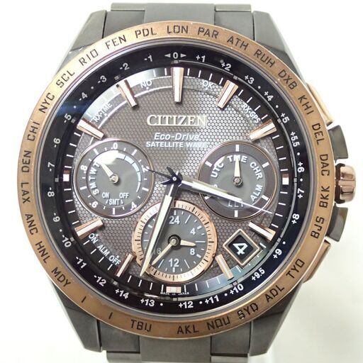 AA448 シチズン CITIZEN アテッサ F900-T023126 サテライトウエーブ ソーラー チタン GPS衛星電波時計 1600本限定