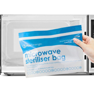 【【取り置き中】】新品未使用！哺乳瓶　消毒　除菌　バッグ　スチー...