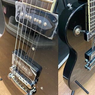 エレキ　Leopard　ブリッツ/Blitz　アリアプロⅡ/AriaProⅱby　BLP-SPL レスポールタイプ　ソフトケース付き/保証書記載なしの画像