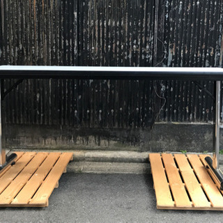折りたたみ事務机　45×150の画像