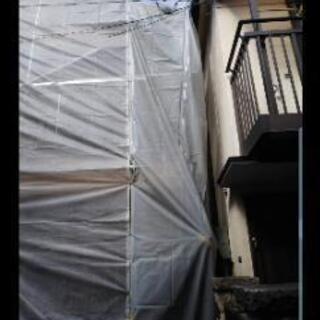 足場メッシュシート中古の画像