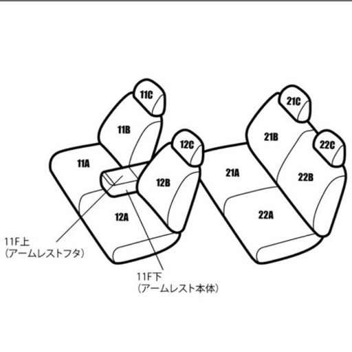 未使用品　スペーシアカスタムMK53Ꮪ  シートカバー　1台分