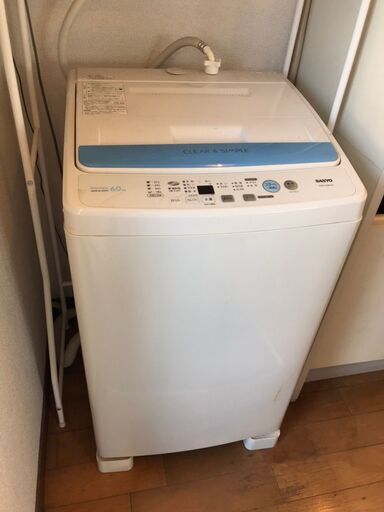 サンヨー 全自動洗濯機 ASW-60BP 美品