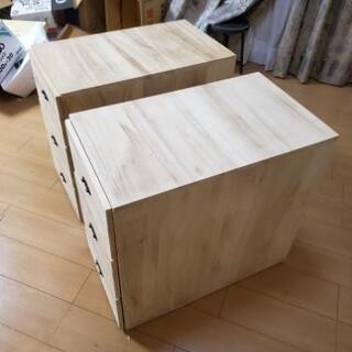 木製の3段収納ケースを差し上げますの画像