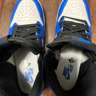 AJ1 ブルー　25.5 スレ傷ありの画像