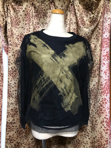 アングロマニア　編み上げ付きカットソー