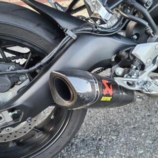 YAMAHA MT-09 アクラポビッチフルエキ バーエンドミラーの画像