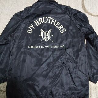 “値下げ”IVY-BROTHERS【メンズ】ナイロンジャケット〈黒〉の画像