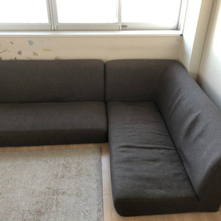 Francfrancソファ　L字もしくはストレートでロングにもで...